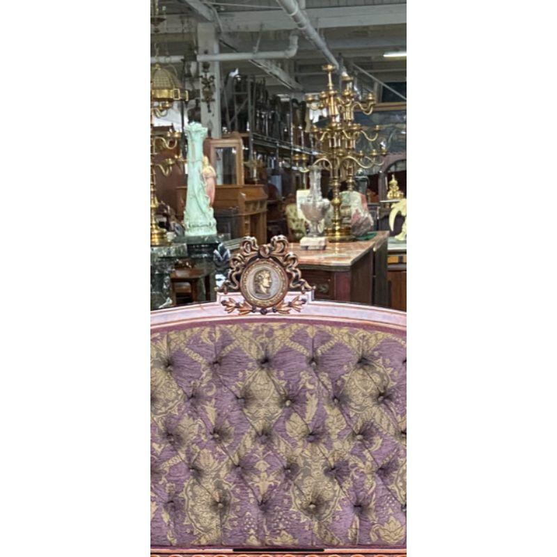 #7115 7-Piece Walnut Renaissance Revival Parlor Set by John Jelliff C.1875 For Sale 8