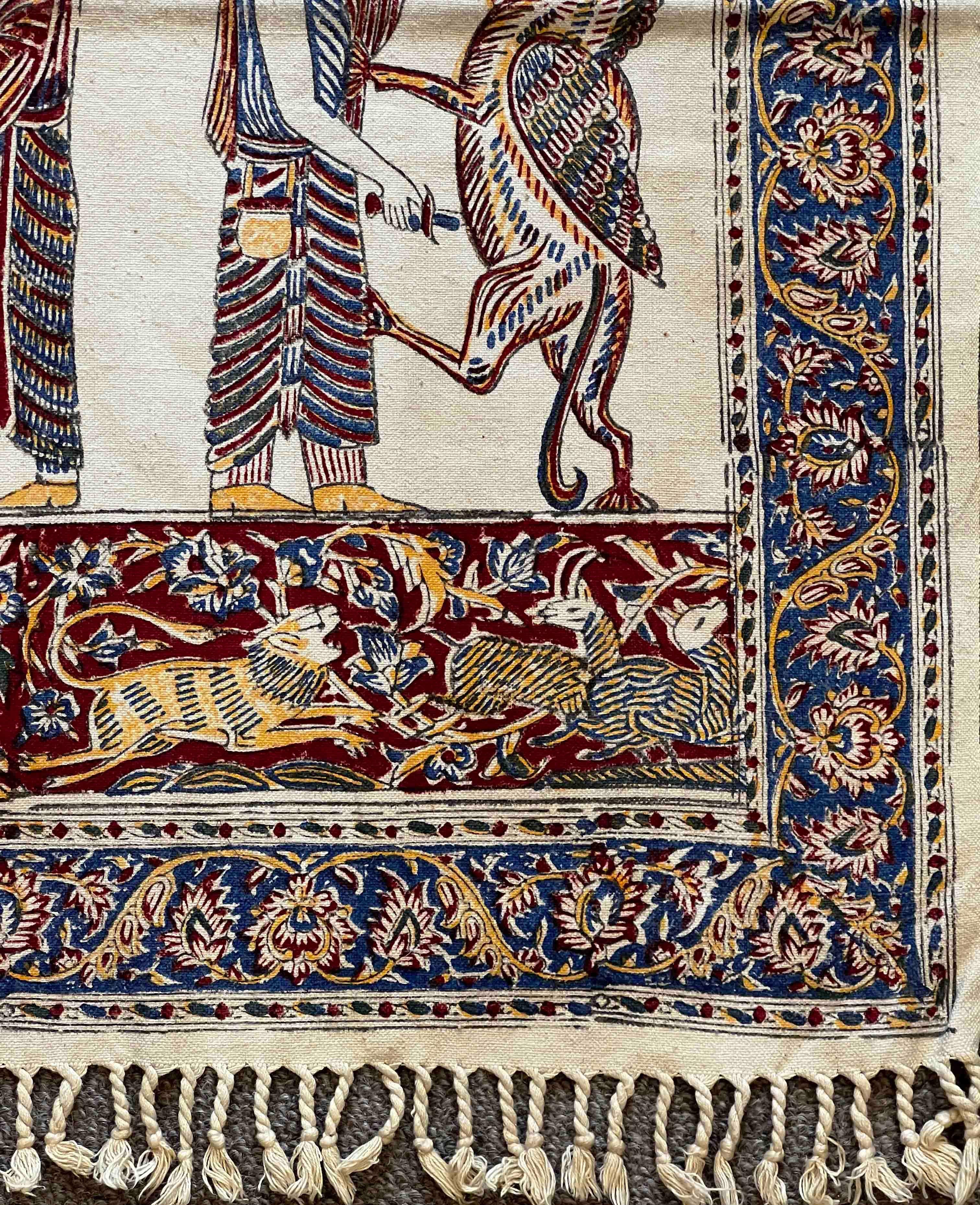 712 -  Orientalisches bedrucktes Textil im Zustand „Hervorragend“ im Angebot in Paris, FR