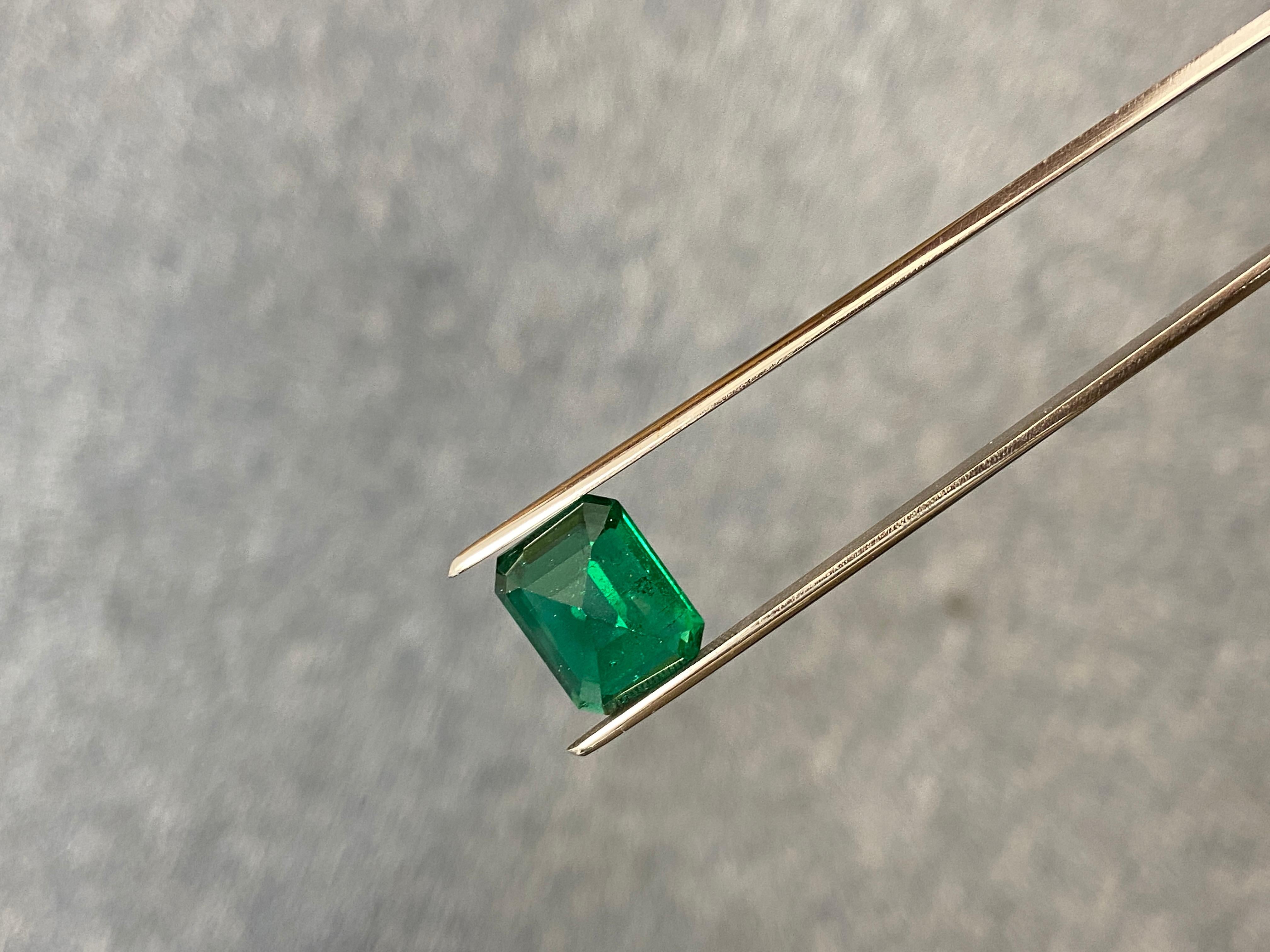 7.13 Carat GRS Certified Octagonal-Cut No Oil Emerald 1