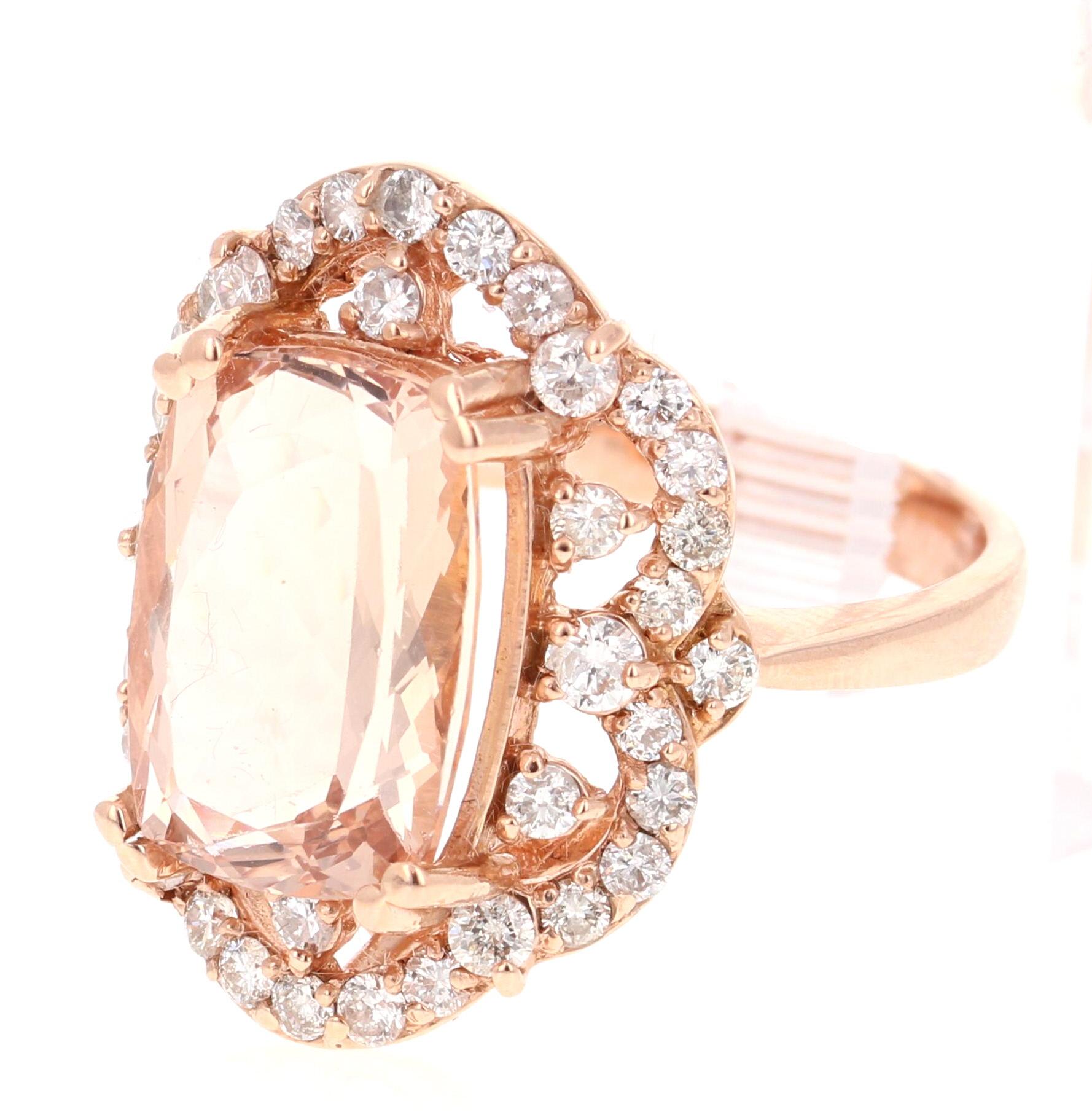 13 carat morganite ring