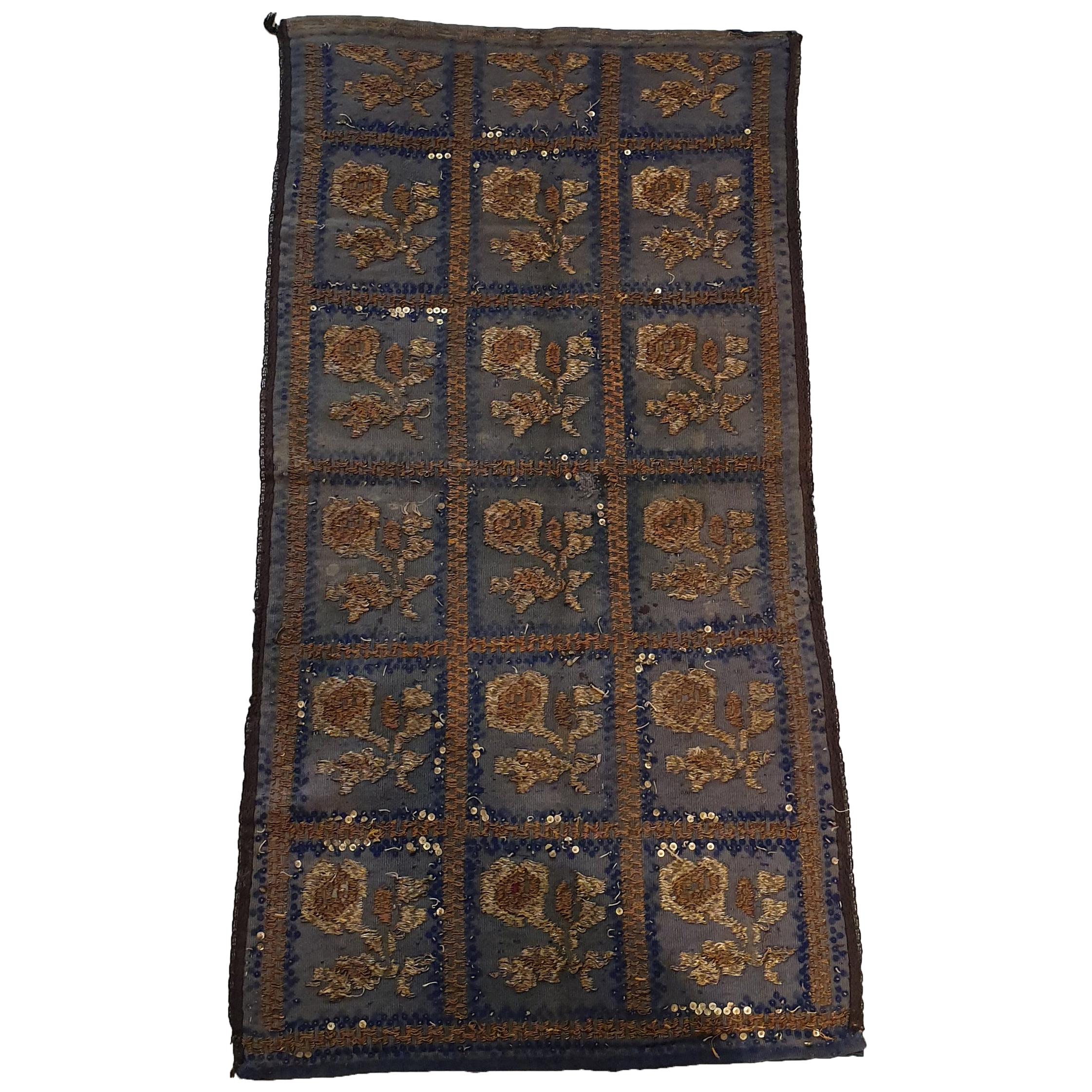 714 - Magnifique broderie turque ottomane ancienne