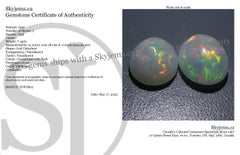 7.14ct Oval Cabochon Crystal Opal Pair