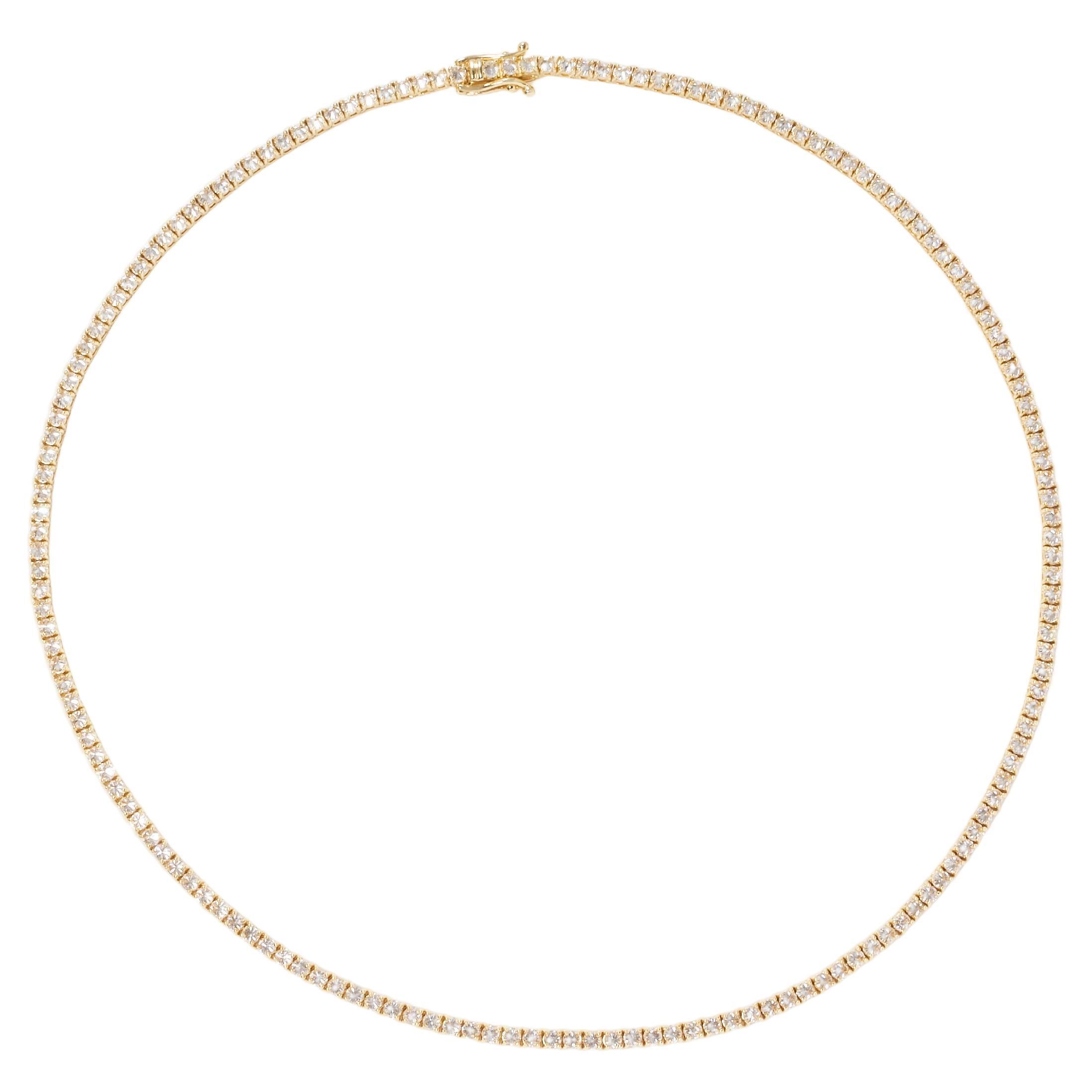 7.15 Carat Canadian Diamond Tennis Necklace