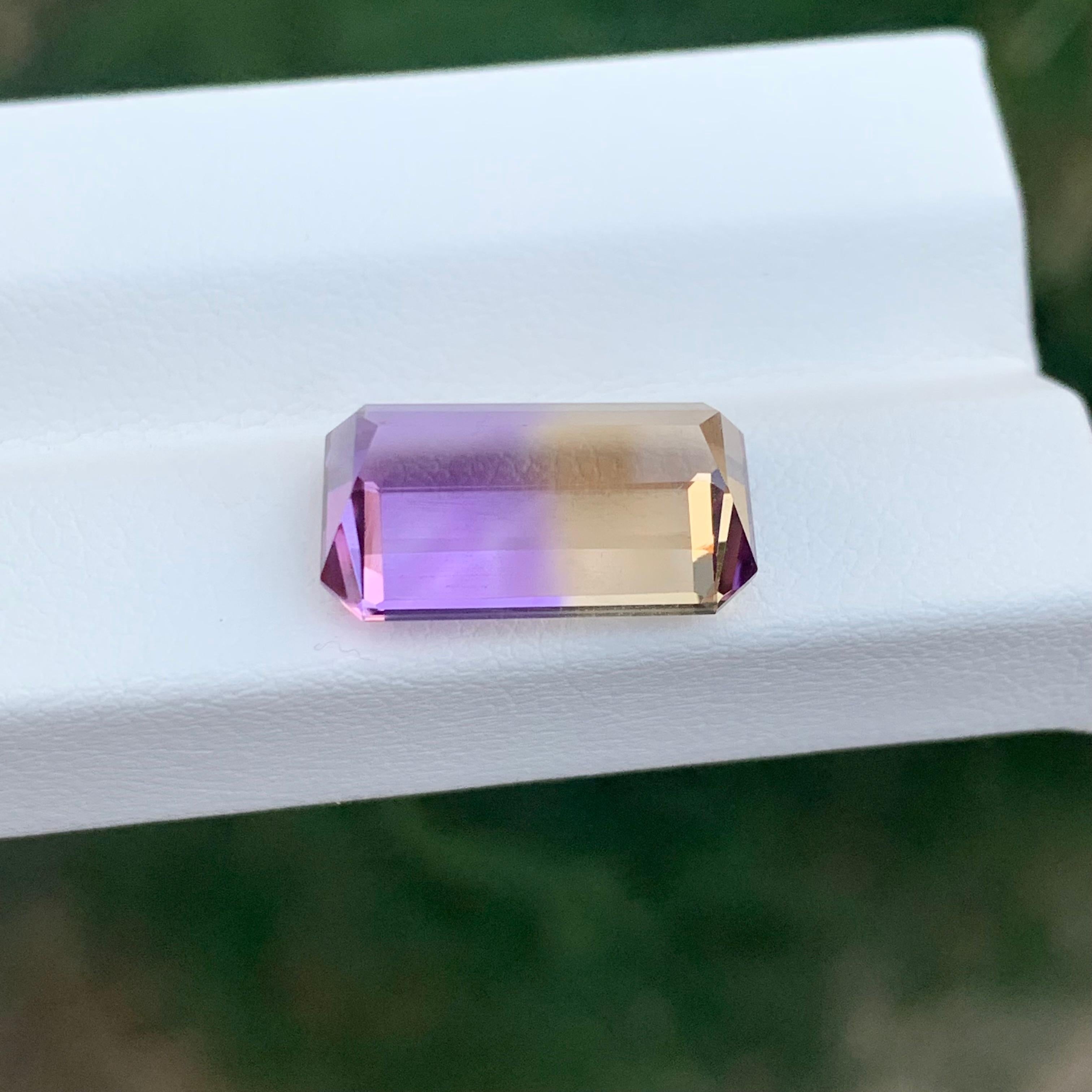 7.15 Karat natürlicher loser Ametrin \ Bolivianit Smaragd Form Edelstein im Zustand „Neu“ im Angebot in Peshawar, PK