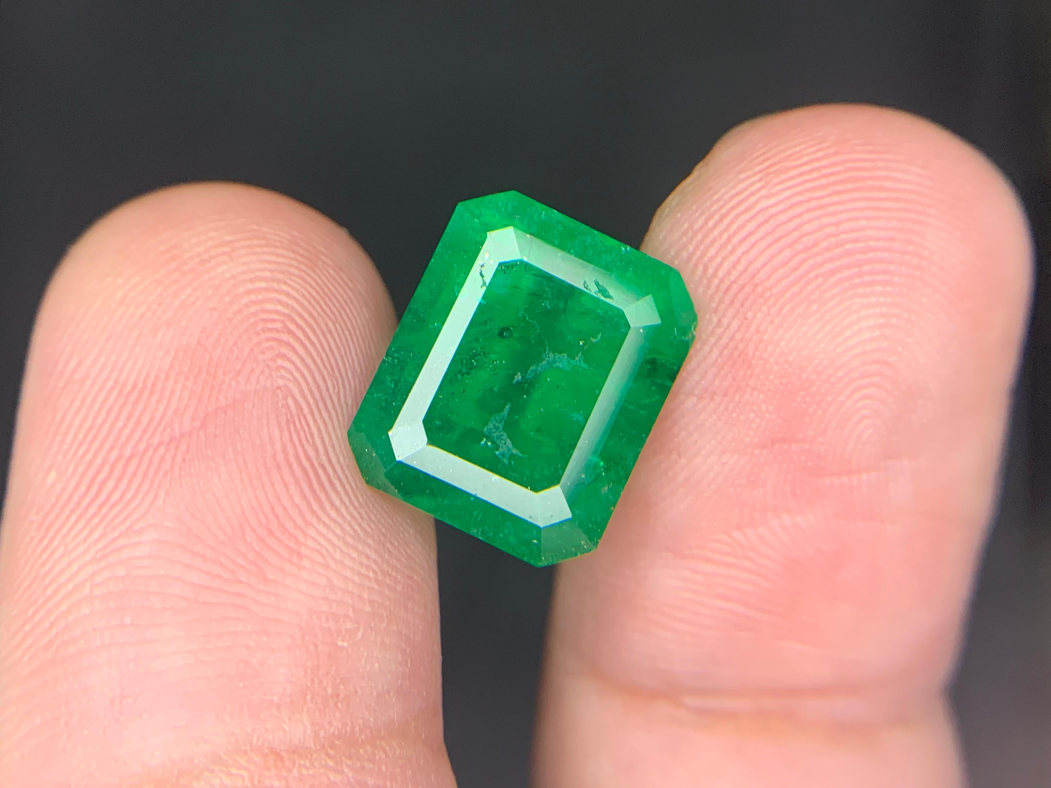 Gemma di smeraldo naturale sciolta da 7.15 carati proveniente da Swat, Pakistan in vendita 4