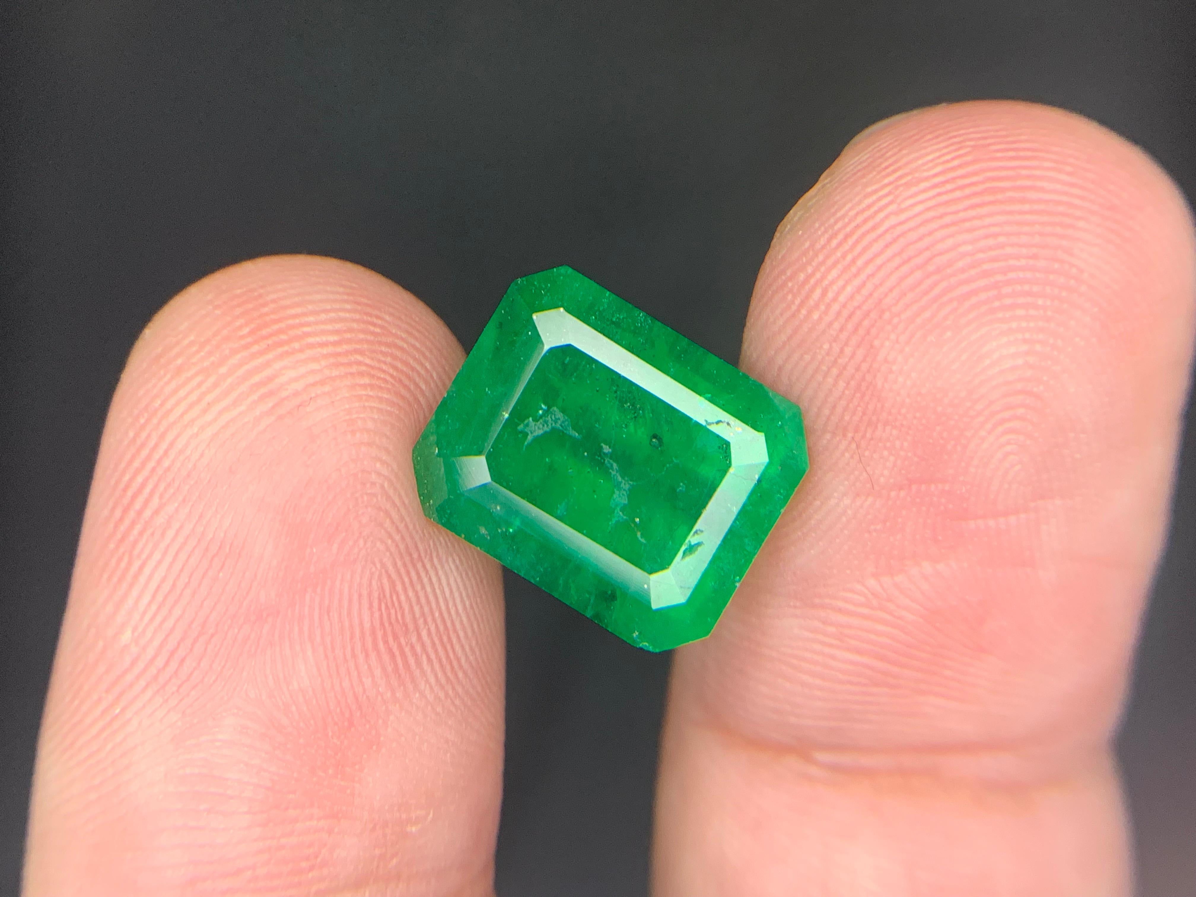 Gemma di smeraldo naturale sciolta da 7.15 carati proveniente da Swat, Pakistan in vendita 6