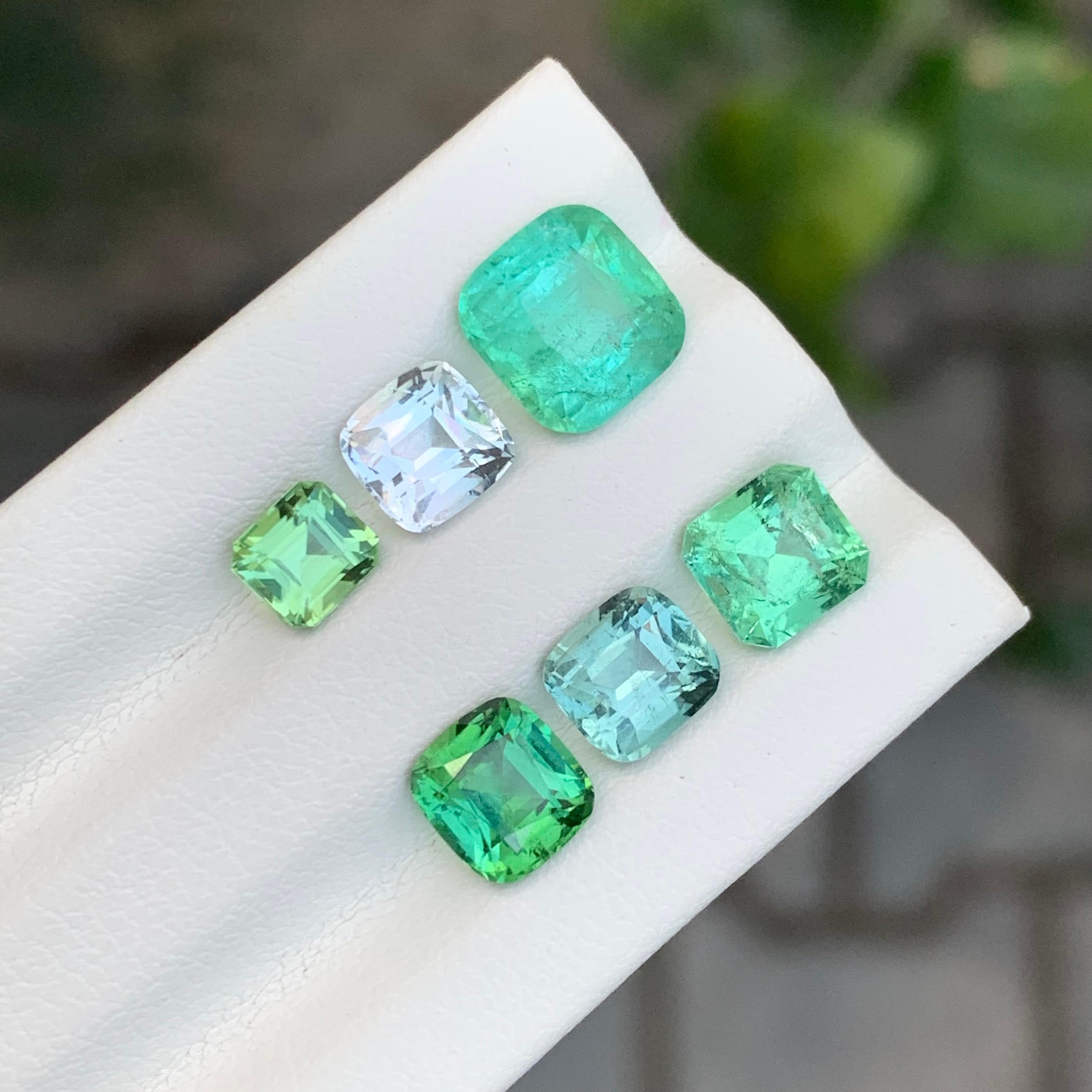 Women's or Men's 7.15 Carat Natural Loose Tourmaline Lot For Jewellery Making For Sale