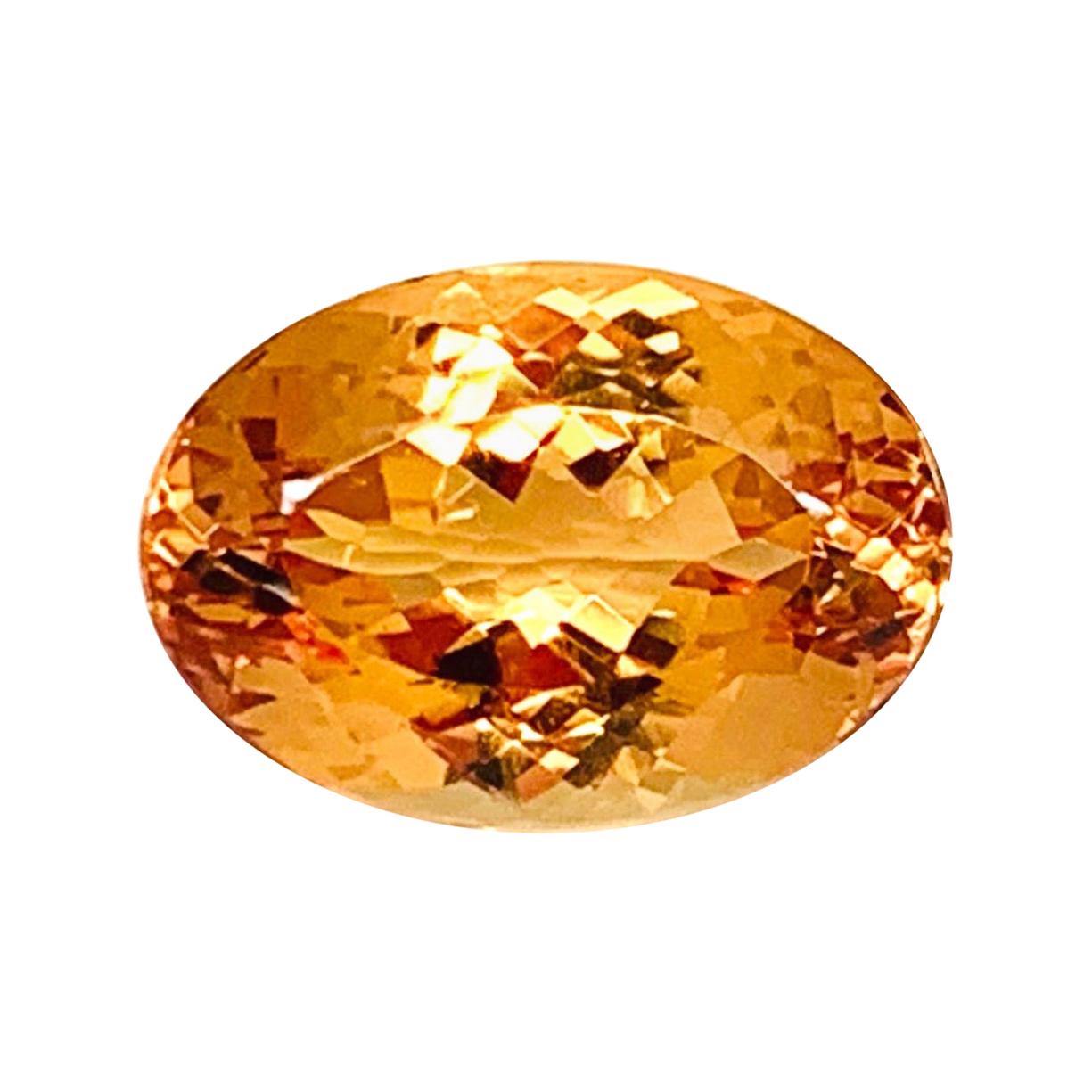 7.16 Carat Precious Imperial Topaz Oval, Unset Loose Gemstone