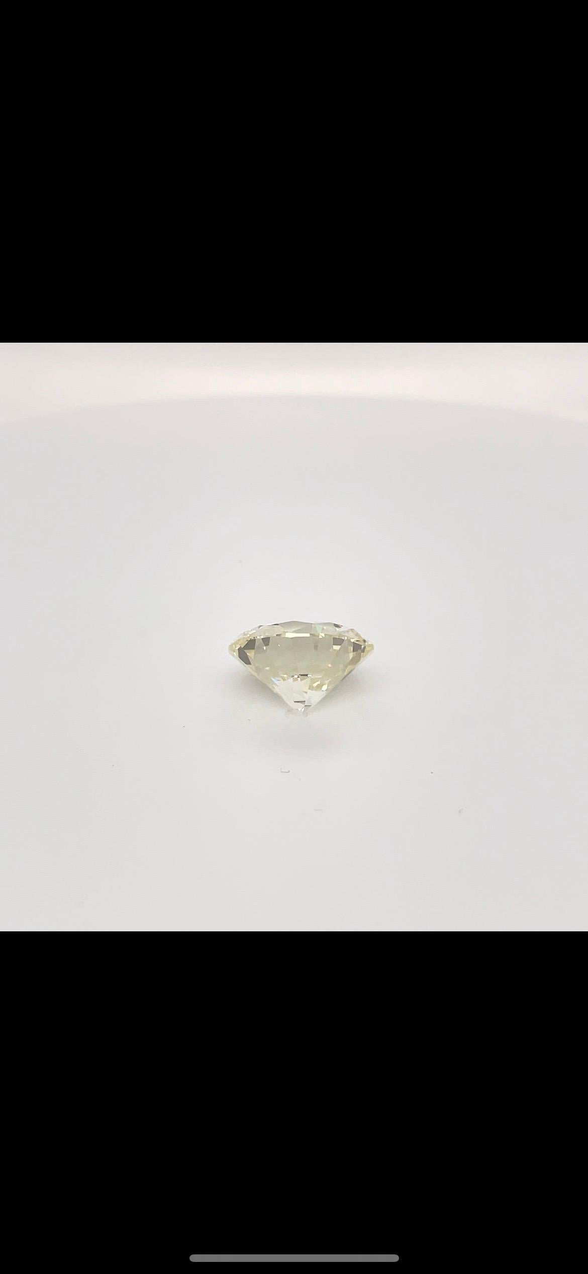 Women's or Men's House of Diamonds New York 7.17 VVS2 GIA Round Certified Natural Diamond For Sale