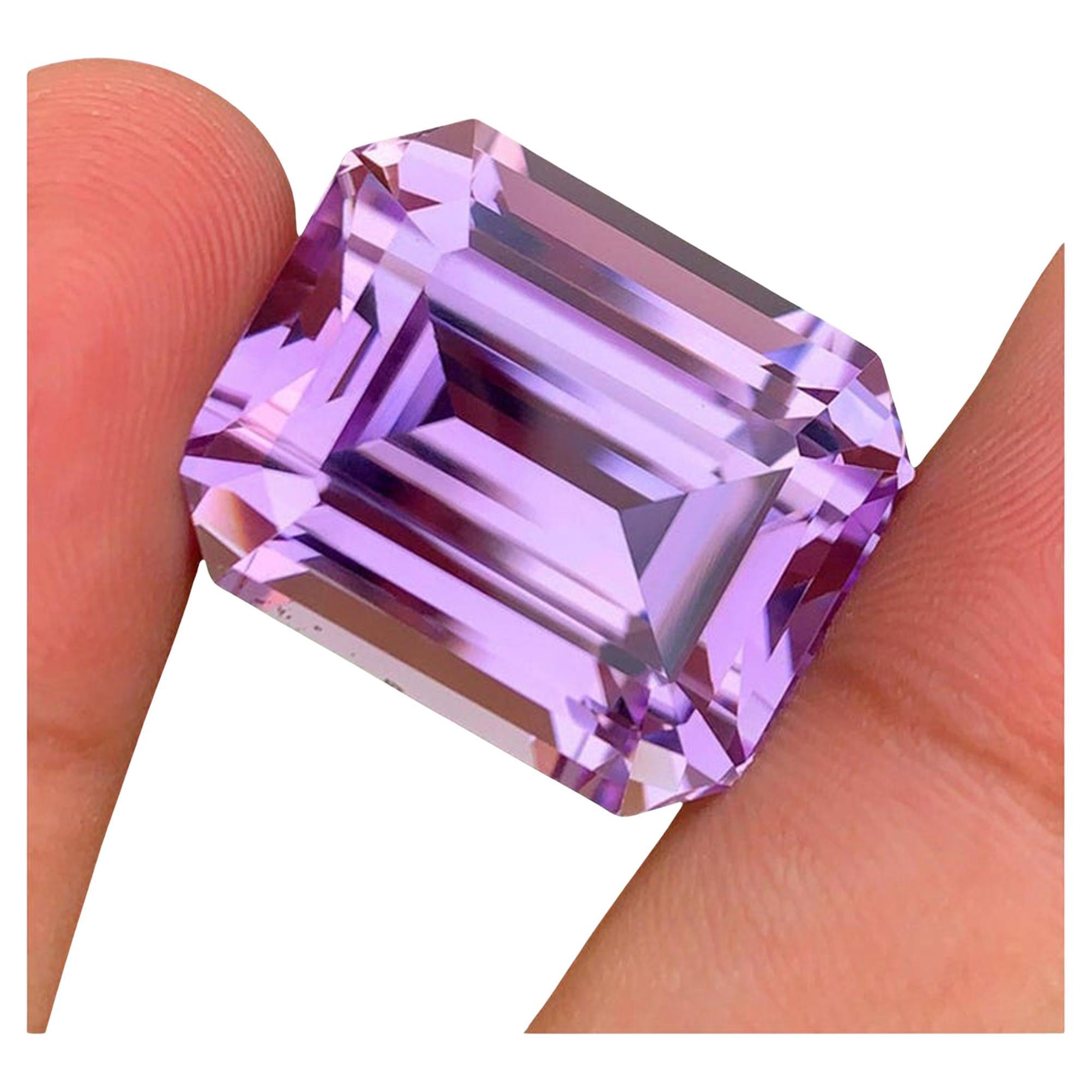 71.75 Carat Pierre précieuse Kunzite rose pourpre : Taille émeraude Pierre de naissance d
octobre