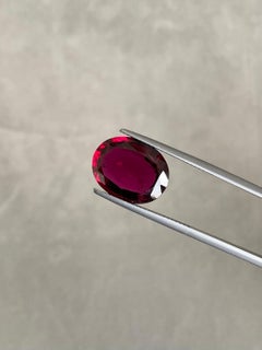 7.18 Carat Natural Rubellite Tourmaline, Oval Cut Loose Gemstone