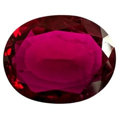 7.18 Carat Natural Rubellite Tourmaline, Oval Cut Loose Gemstone