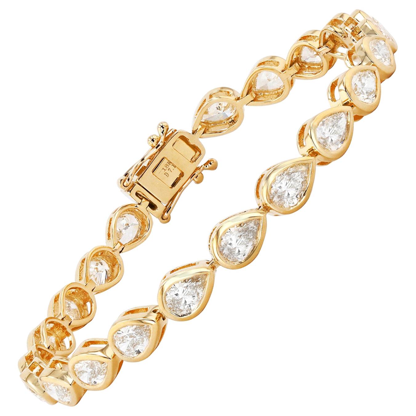 7.18 Ct Diamond Bracelet  For Sale