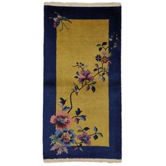 Antique Chinese Art Deco Style Rug Inspired by Walter Nichols