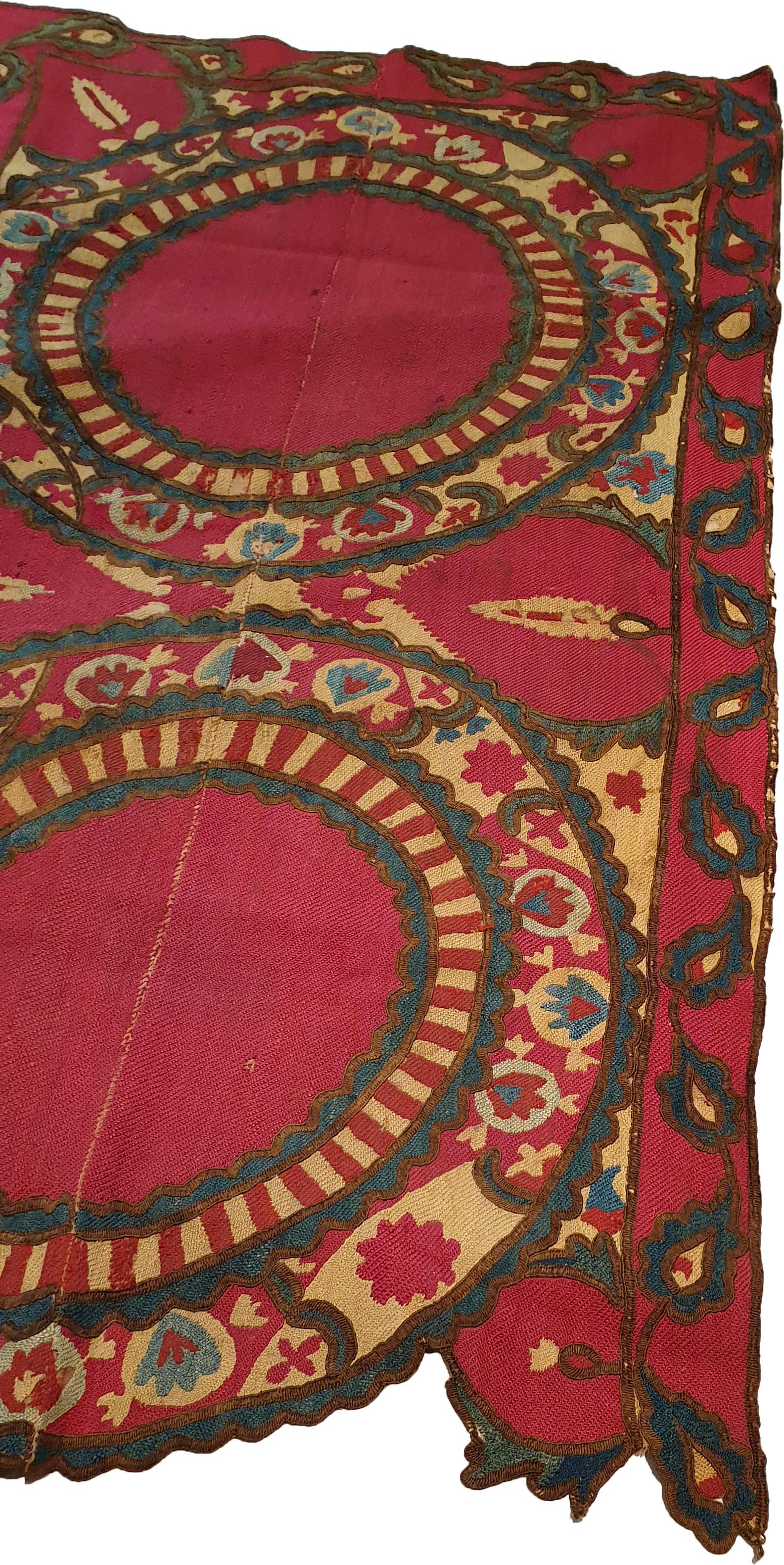 719 - 19th century textile Uzbekistan 'Tashkent'.