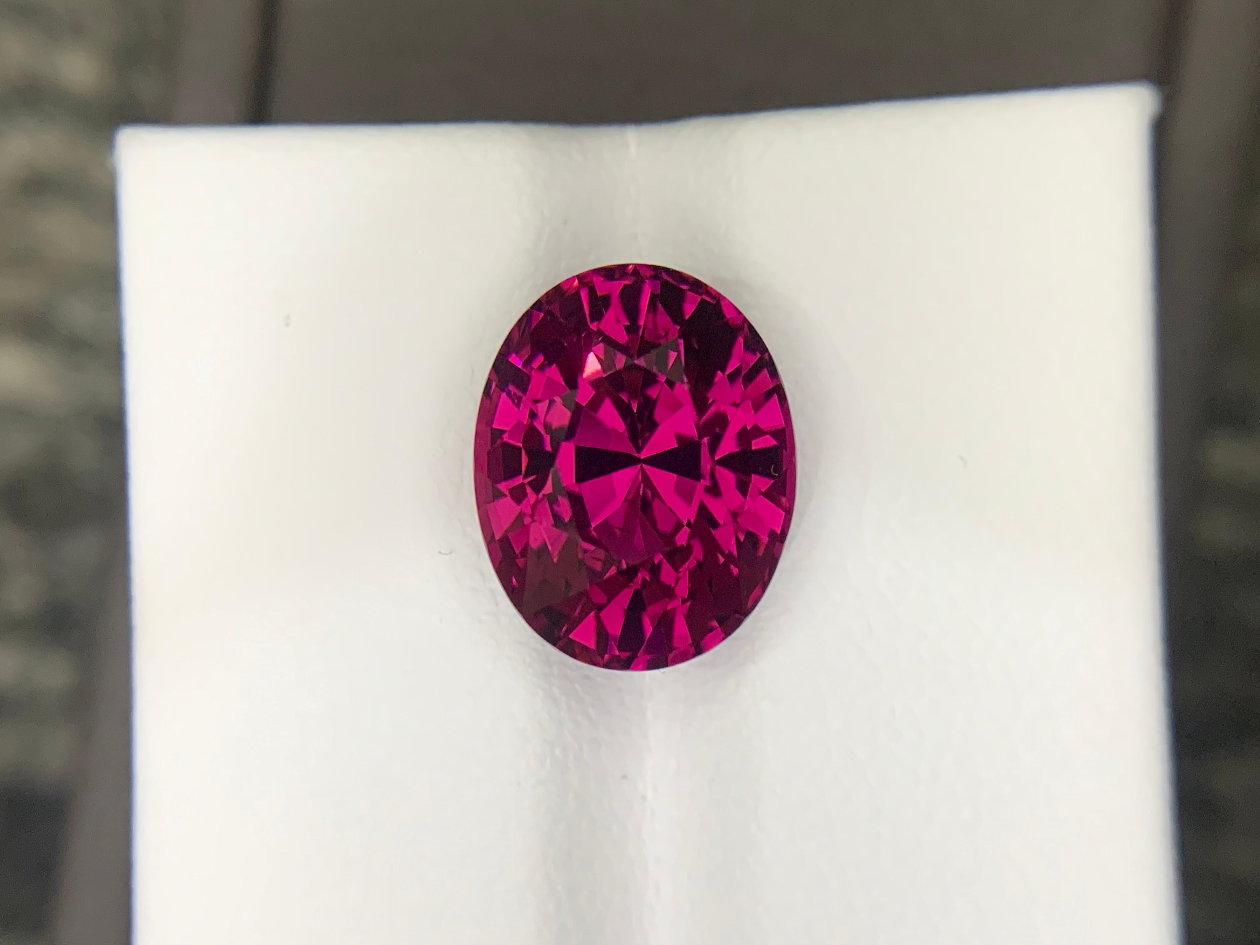 7,19 Karat zertifizierte natürliche Rhodolith Granat lose Edelstein Oval Cut im Angebot 7