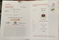 7.19 Carats Certified Natural Rhodolite Garnet Loose Gemstone Oval Cut (grenat de rhodolite certifié naturel, taille ovale)