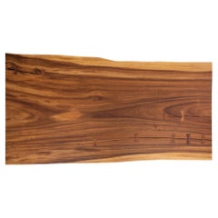 Acacia Live Edge Limited Edition Slab Table in Smooth Natural Acacia