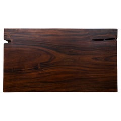 Acacia Mission Limited Edition Slab Table in Smooth Dark Chocolate