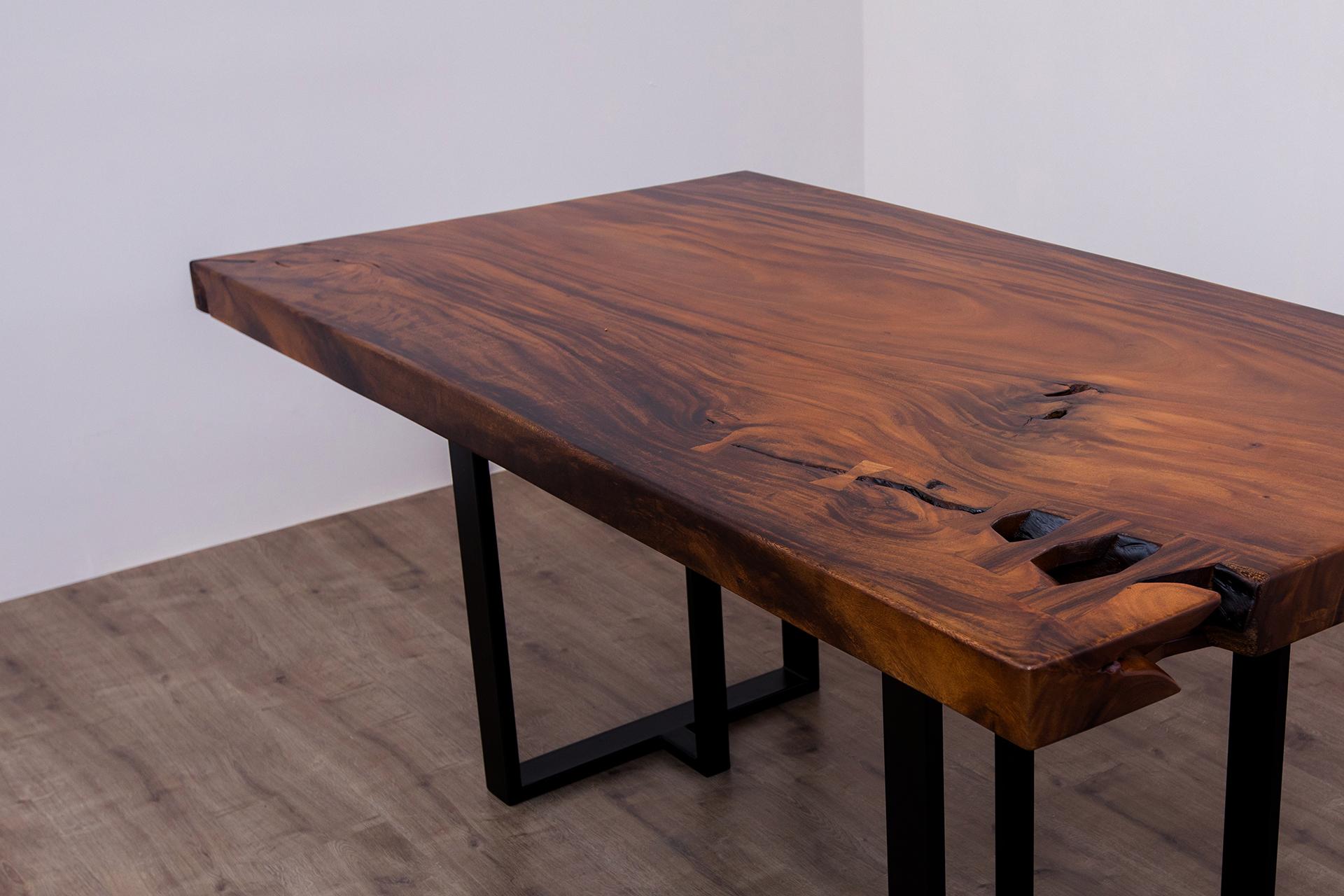 Acacia Mission Limited Edition Slab Table in Smooth Milk Chocolate In New Condition For Sale In Boulder, CO
