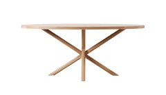 Solid Oak Bond Oval Dining Table by Lynnea Jean