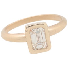 .72 Carat Emerald Cut Natural Diamond Engagement Ring GIA Certified VVS2/J