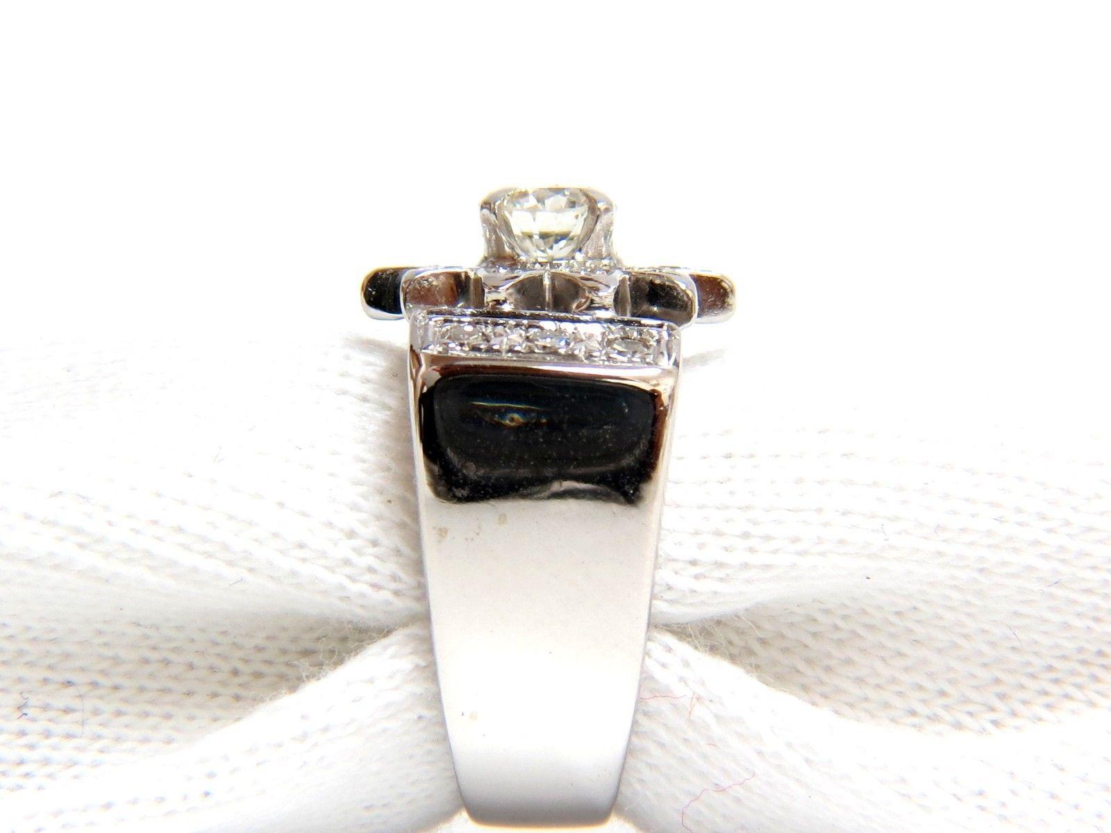 Women's or Men's .72 Carat Victorian Revival Diamonds Cocktail Ring G/VS 14 Karat