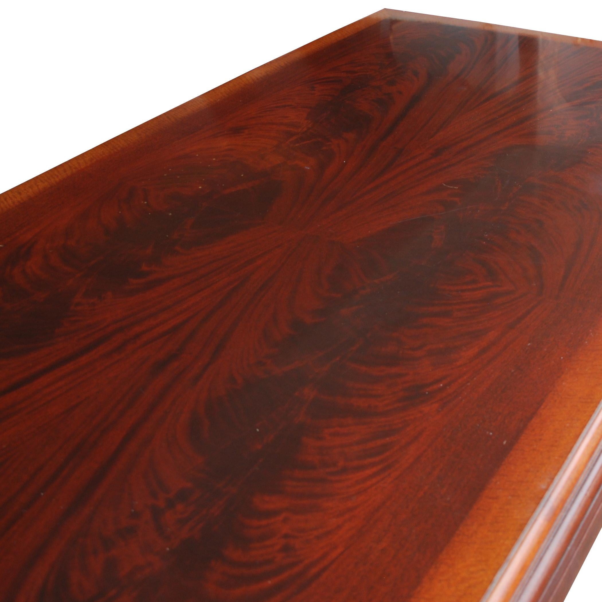 Mid-Century Modern ICF Helikon Flame Mahogany Table Desk
