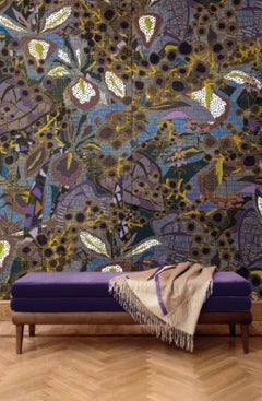 "72 KŌ, Geishi-Ayame” Silk Panel by Ginette Caron / Masami Moriyama