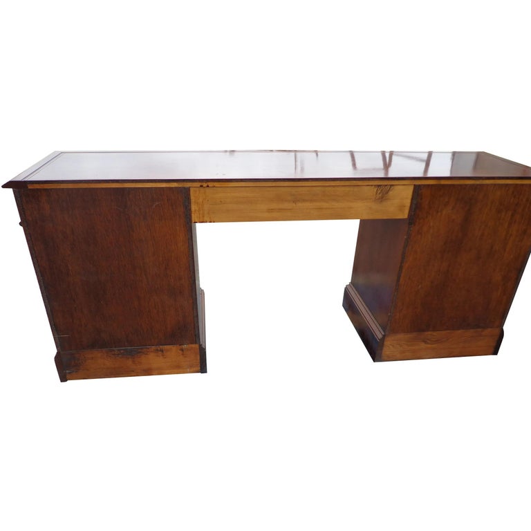 72″ Sligh Mahogany Kneehole Credenza/Desk For Sale 3