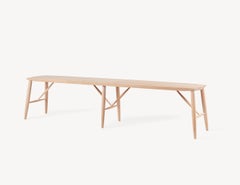 72" White Oak Bench by Coolican & Company