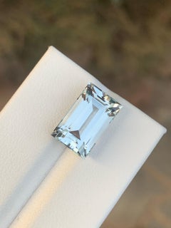 7.20 Carat Naturelle Aigue Marine en forme de baguette Gemstone