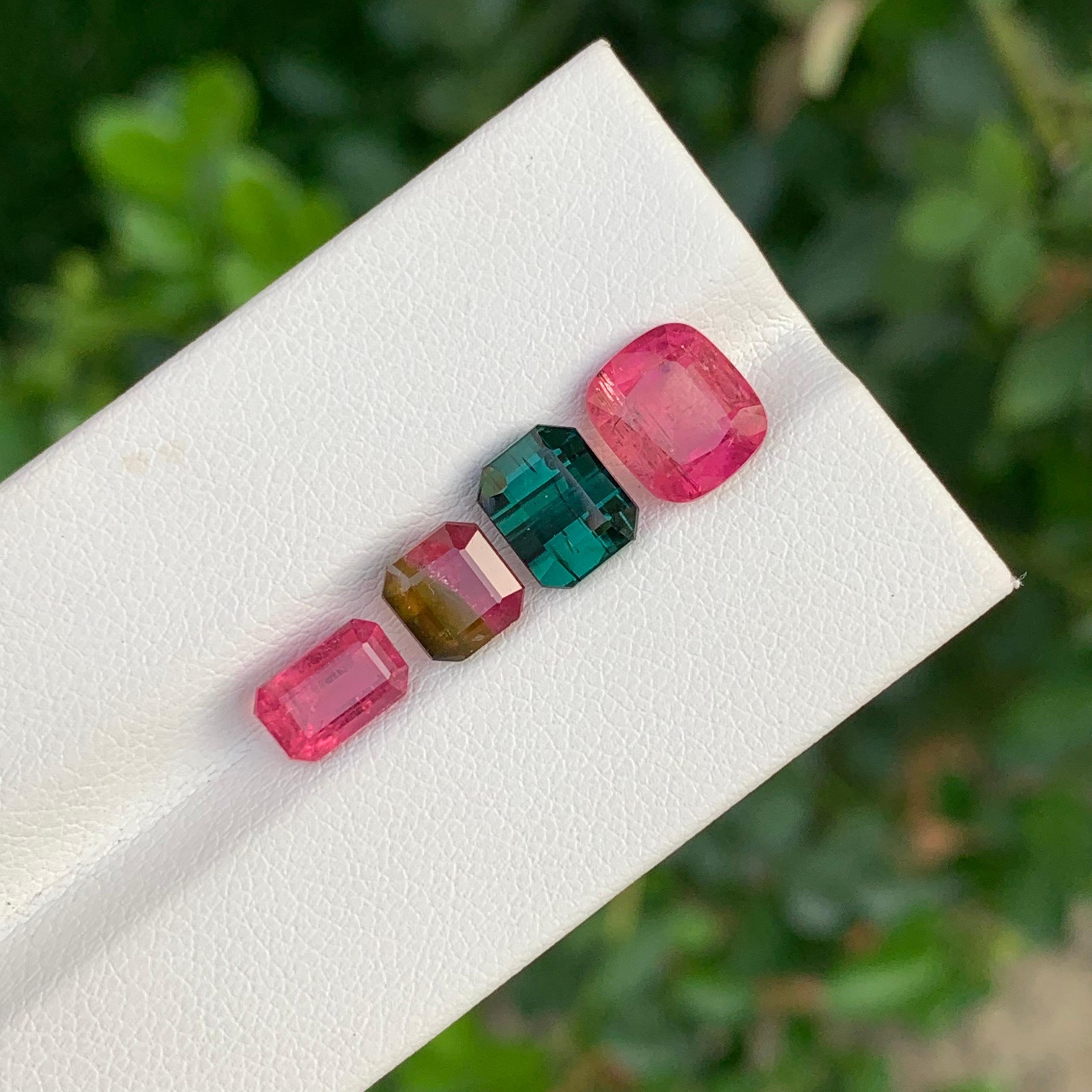 Arts and Crafts 7.20 Carat Natural Loose Tourmaline Lot For Jewellery Making For Sale