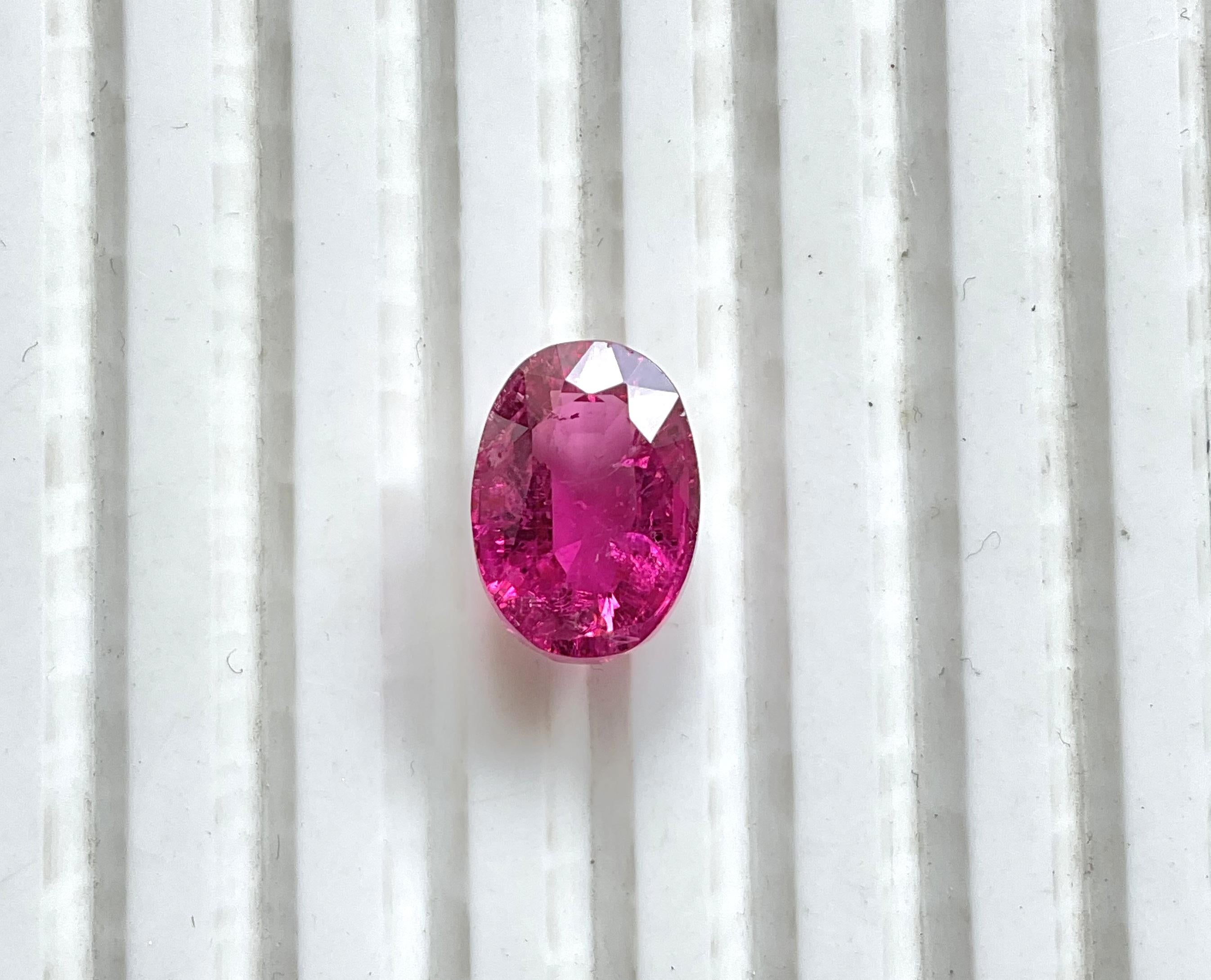 Taille octogone 7.20 Carats Pink Tourmaline Octa Faceted Cut stone Top Quality Natural gemstone en vente