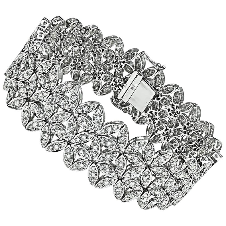 Bracciale in oro con diamanti da 7,20 carati