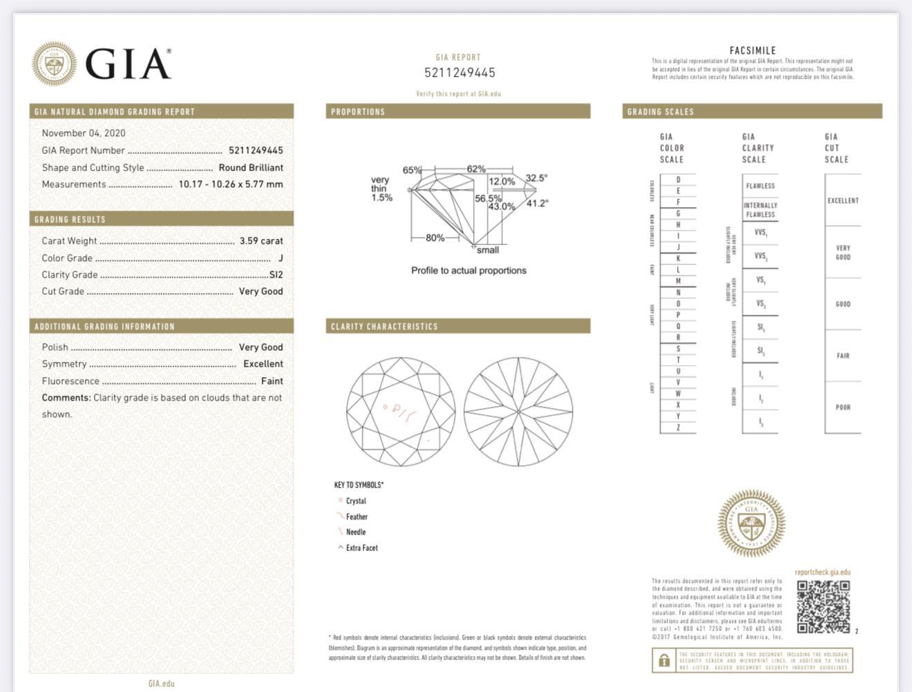 Orecchini a perno con diamante rotondo naturale GIA da 7,20 carati a 4 punte Si1/Si2 in oro 14K In condizioni buone in vendita a Aventura, FL
