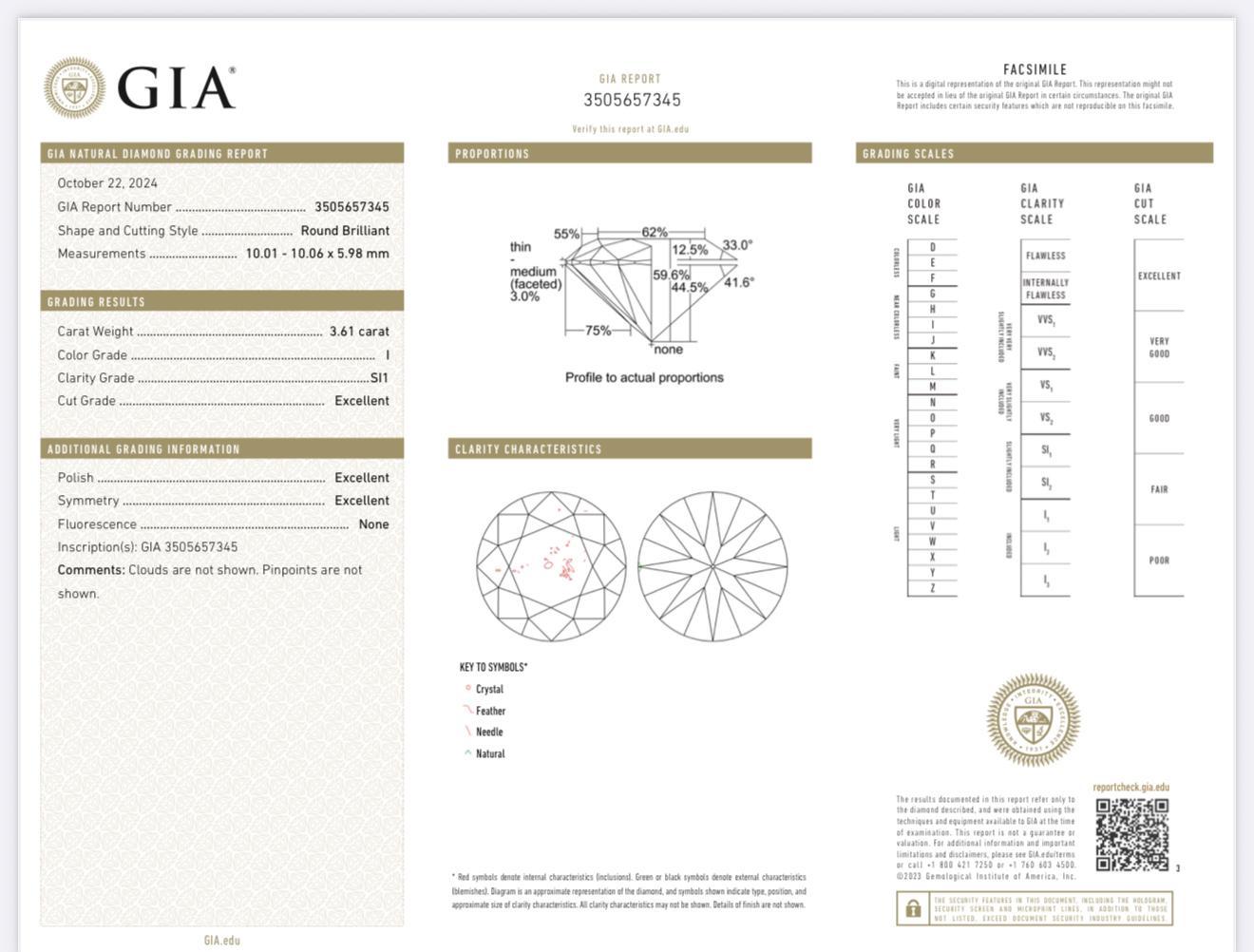 Donna Orecchini a perno con diamante rotondo naturale GIA da 7,20 carati a 4 punte Si1/Si2 in oro 14K in vendita
