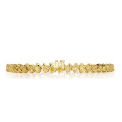 7.21ct Fancy Yellow Diamond Tennis Bracelet in 18K Yellow Gold