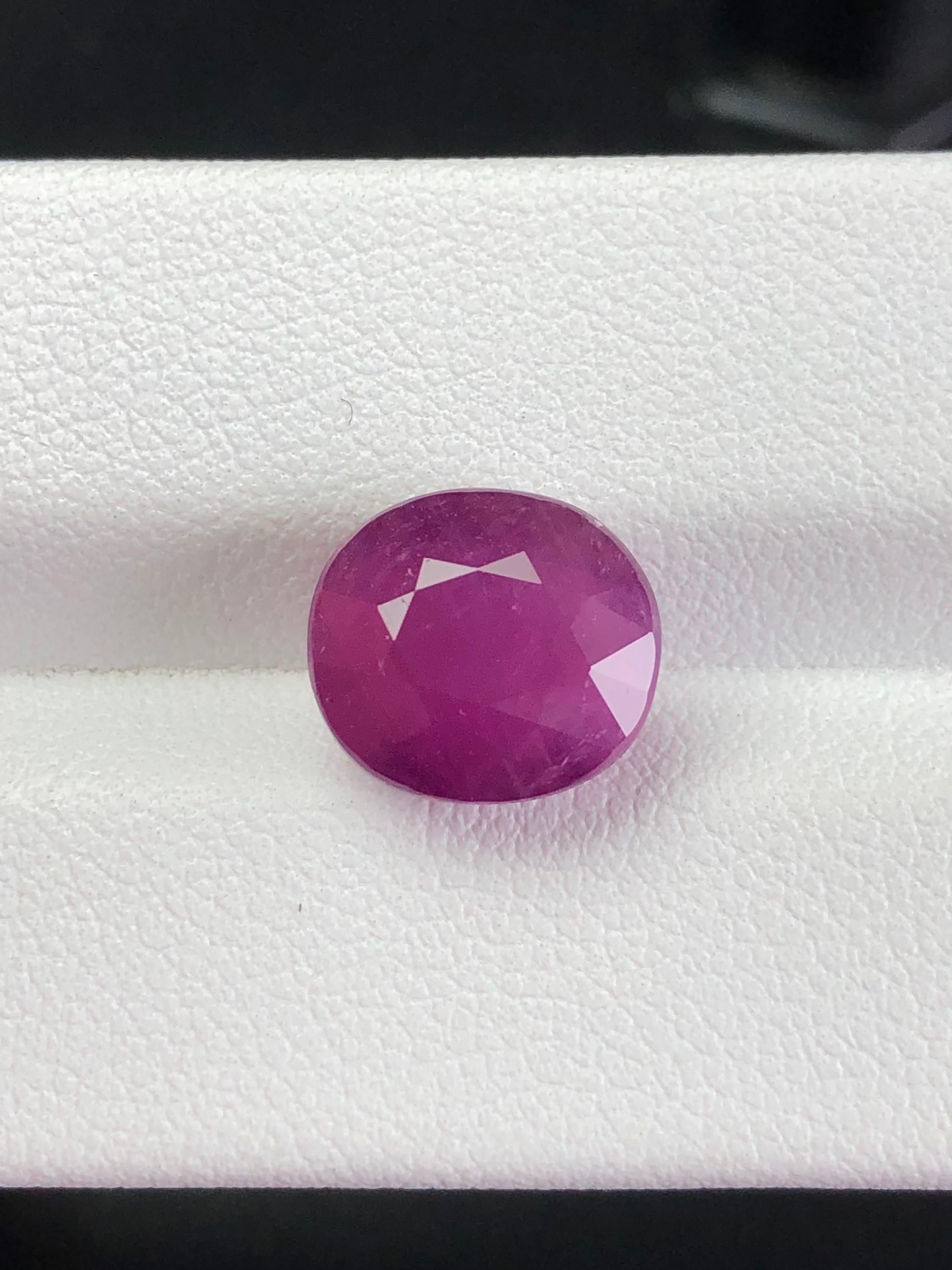 7.22 Ct  Certifié GRS Nature  Couleur rubis non chauffée rouge pourpre pour le nettoyage des yeux en vente 5