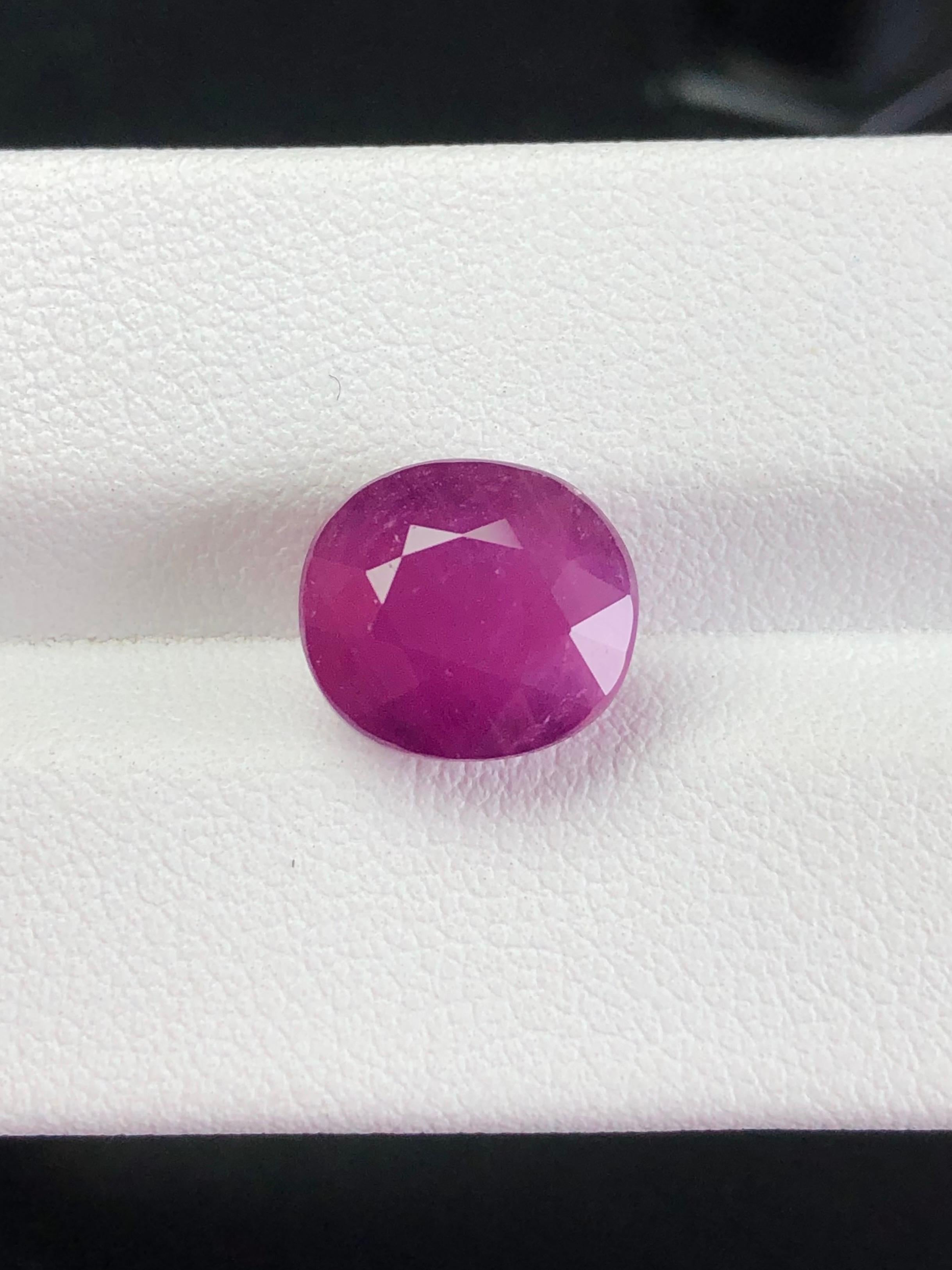 7.22 Ct  Certifié GRS Nature  Couleur rubis non chauffée rouge pourpre pour le nettoyage des yeux en vente 6