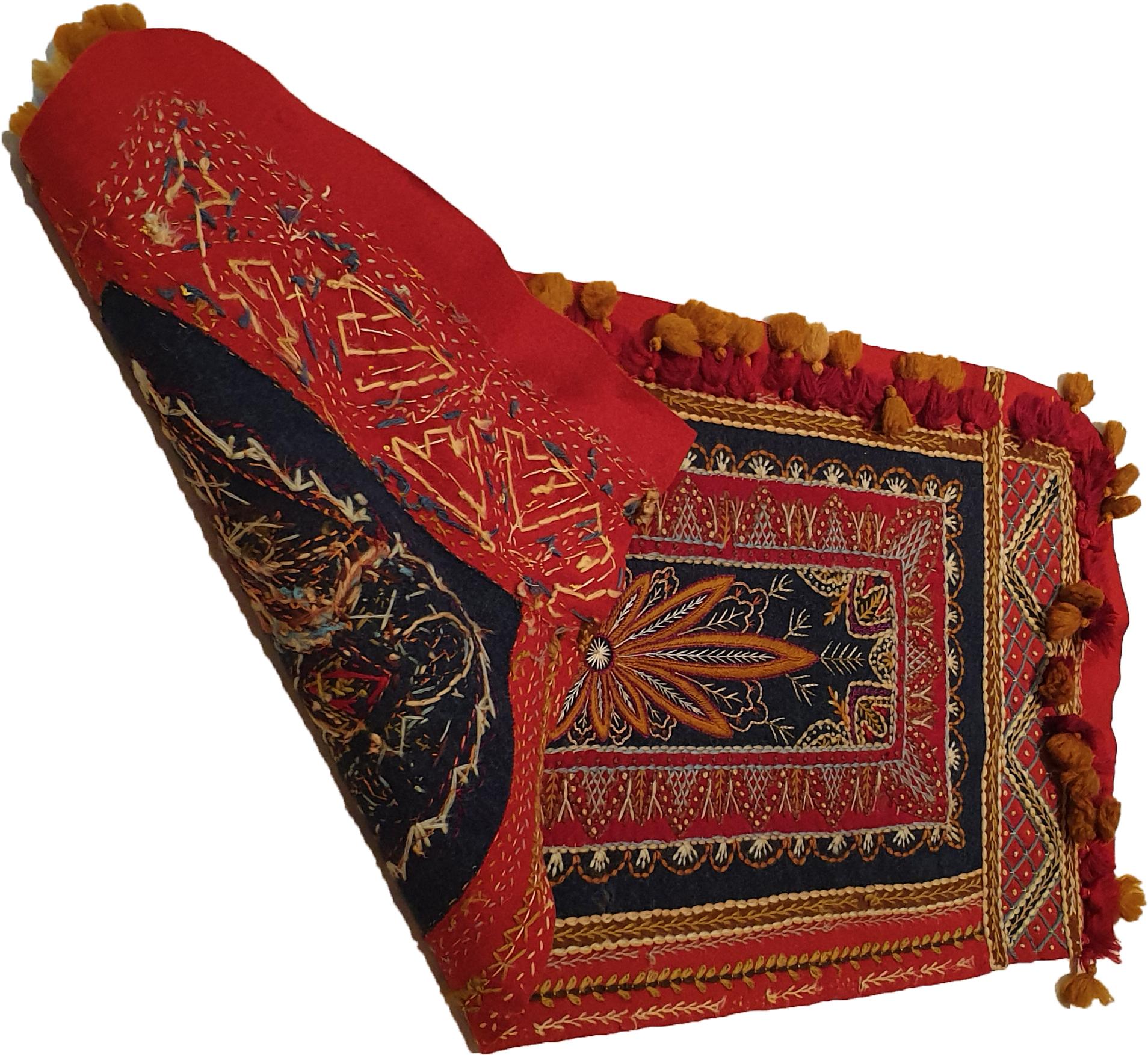 Tribal 723, 19th Century Oriental Textile Rashtidouzi For Sale