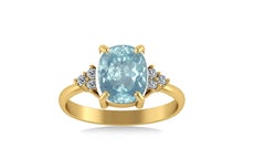 7.23 Carat Paraiba Tourmaline Diamond Ring 18 Karat White Gold
