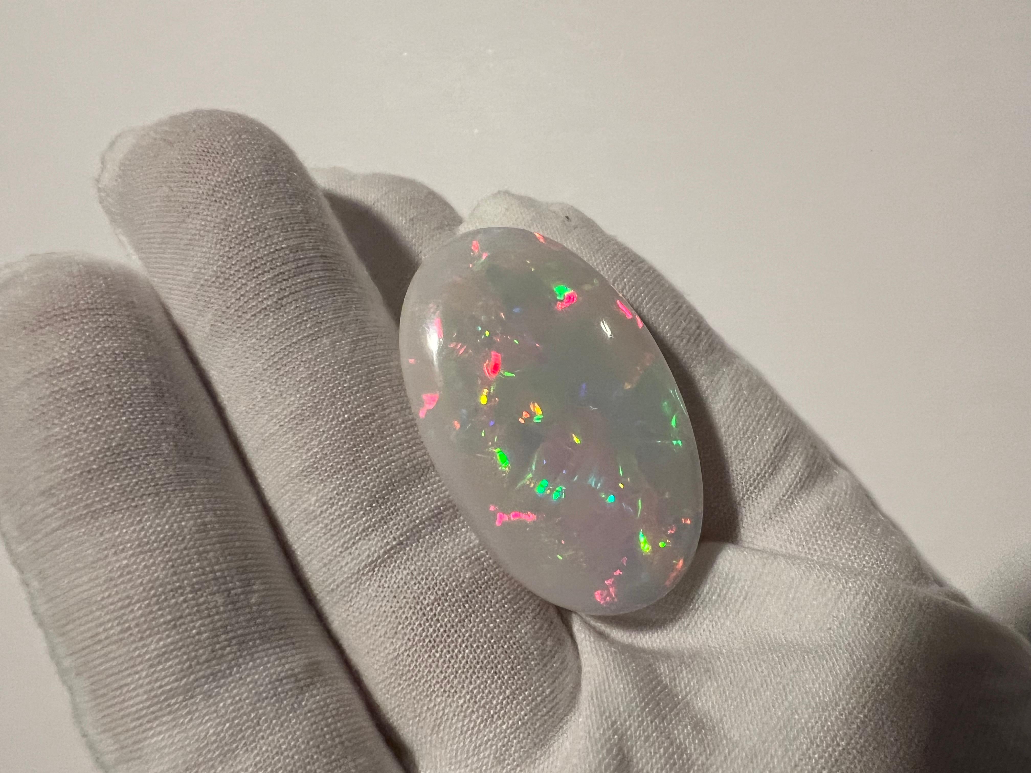72.30 Carat Oval Shape Natural Opal Loose Gemstone  In New Condition For Sale In Trumbull, CT