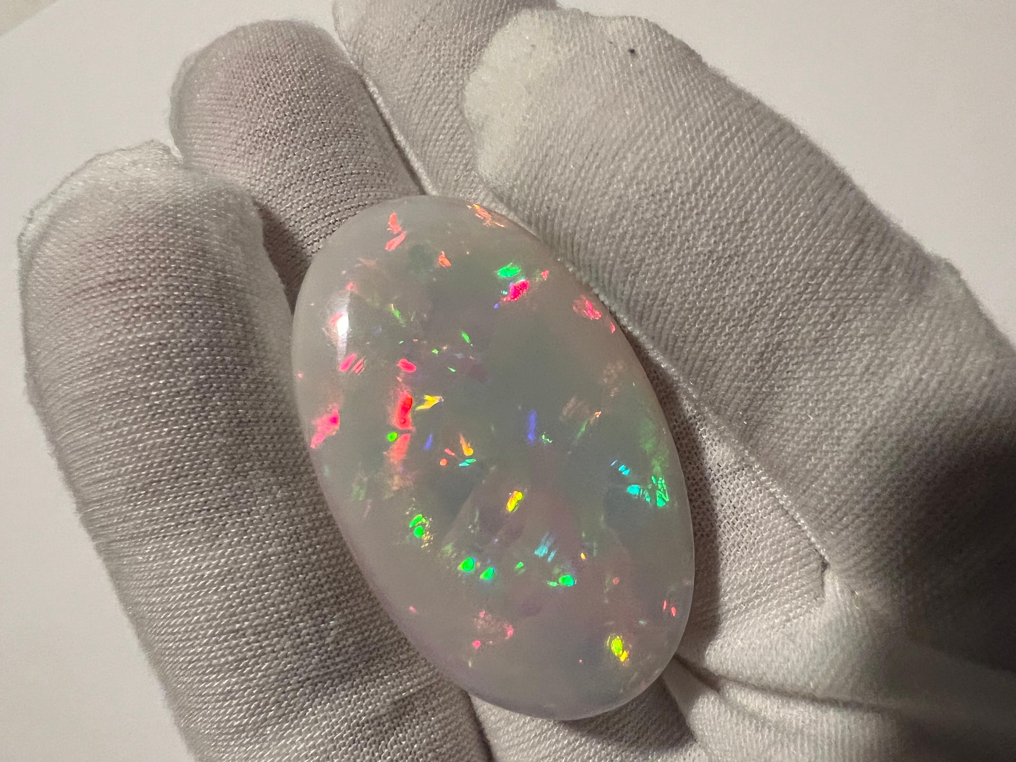 72.30 Carat Oval Shape Natural Opal Loose Gemstone  For Sale 2