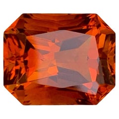 7.25 carats Fire Citrine Stone Custom Precision Cut Natural Brazilian Gemstone