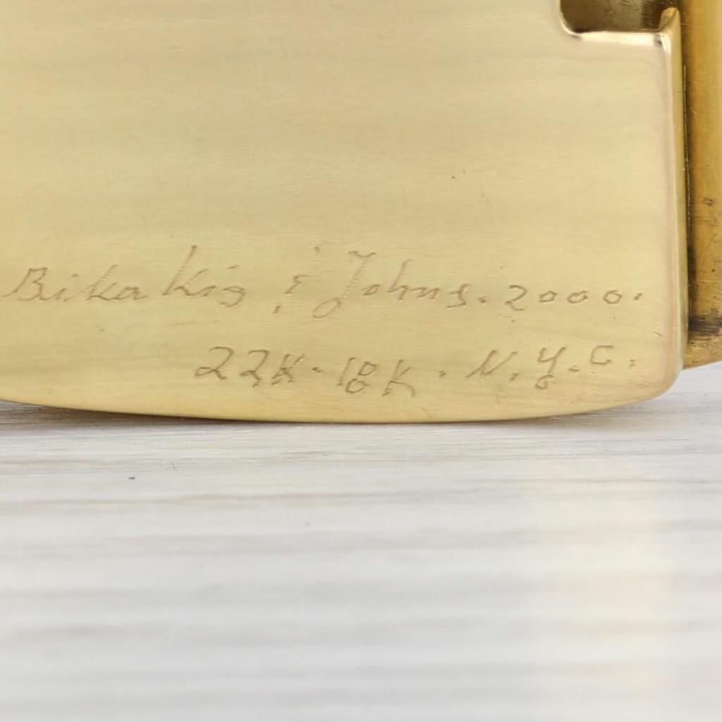 7.25ctw Bikakis & Johns Handmade Ruby Statement Bracelet 22k 18k Gold 7