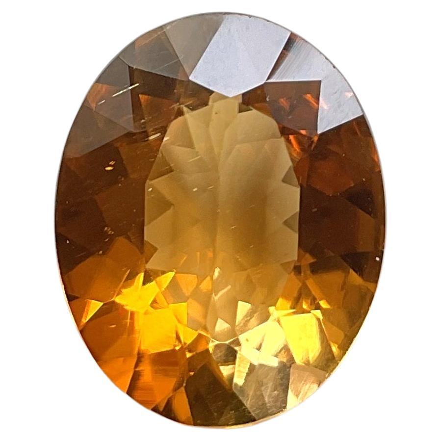 7,26 carati di tormalina arancione ovale sfaccettata Gemma naturale di alta gioielleria