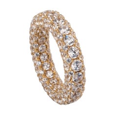 7.26 carats Eternity x Eternity Diamond Ring