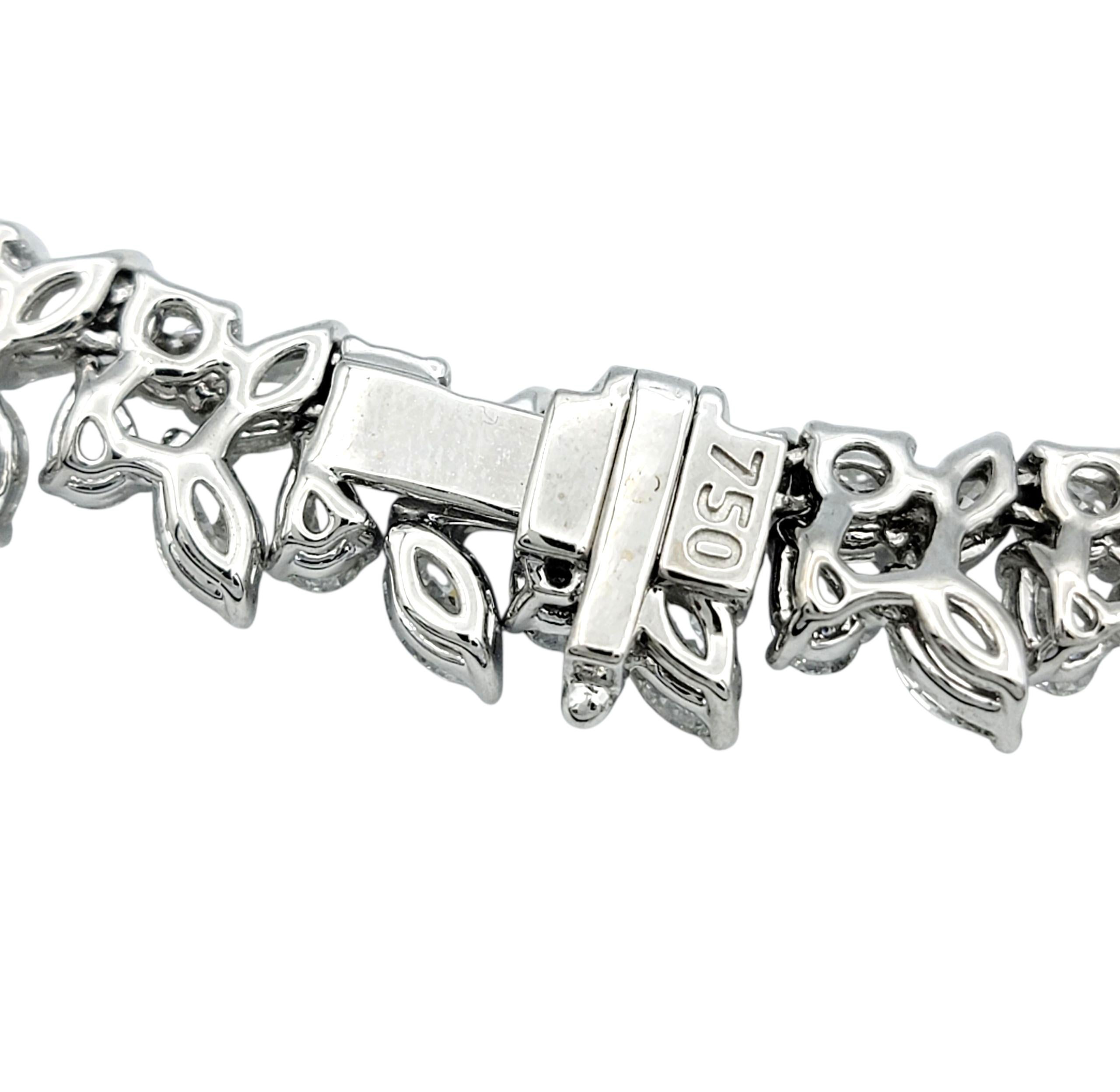 72,66 Karat Rund, Birne & Marquise Diamant Halskette 18 Karat Gold im Angebot 1