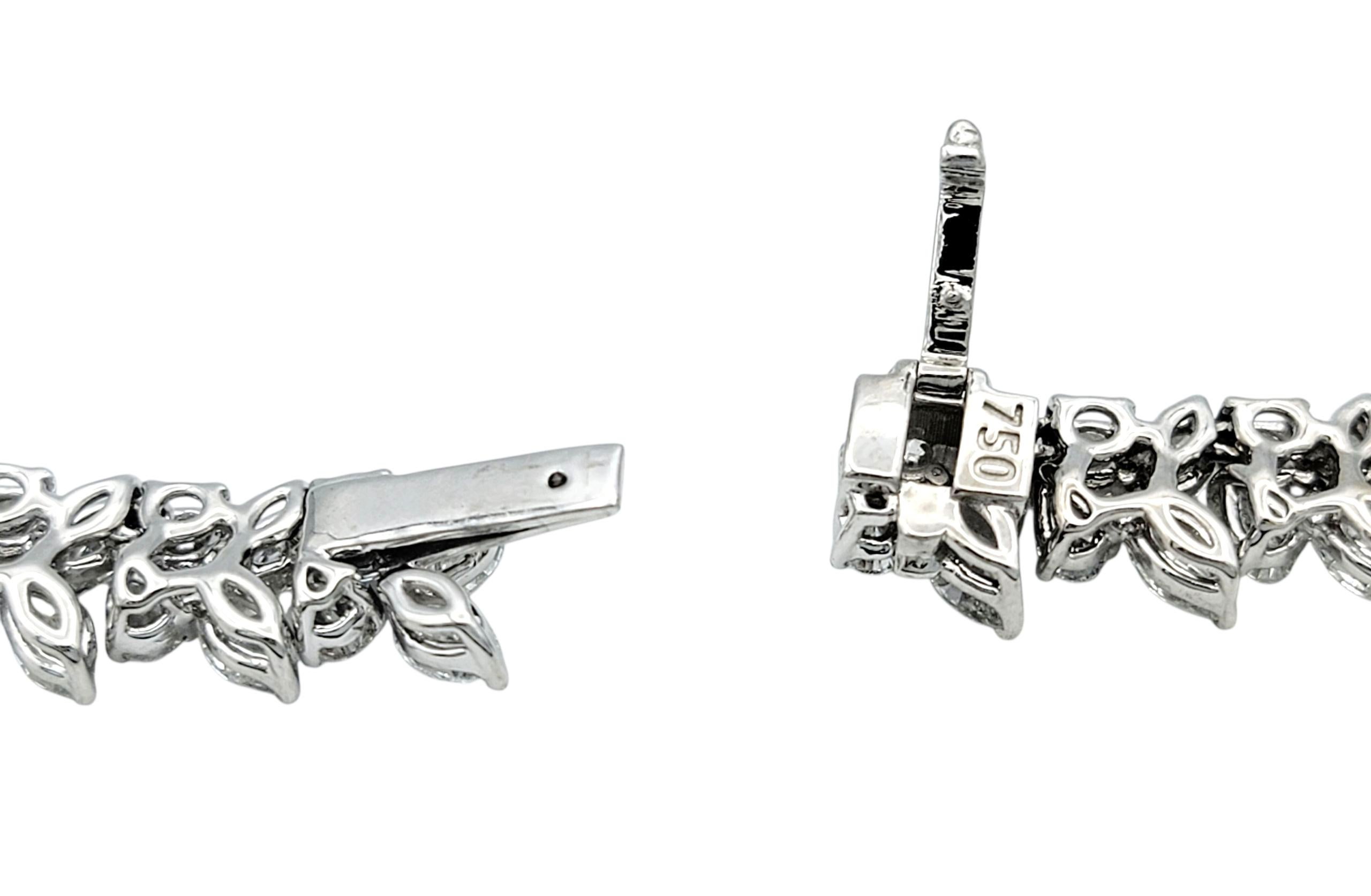 72,66 Karat Rund, Birne & Marquise Diamant Halskette 18 Karat Gold im Angebot 2